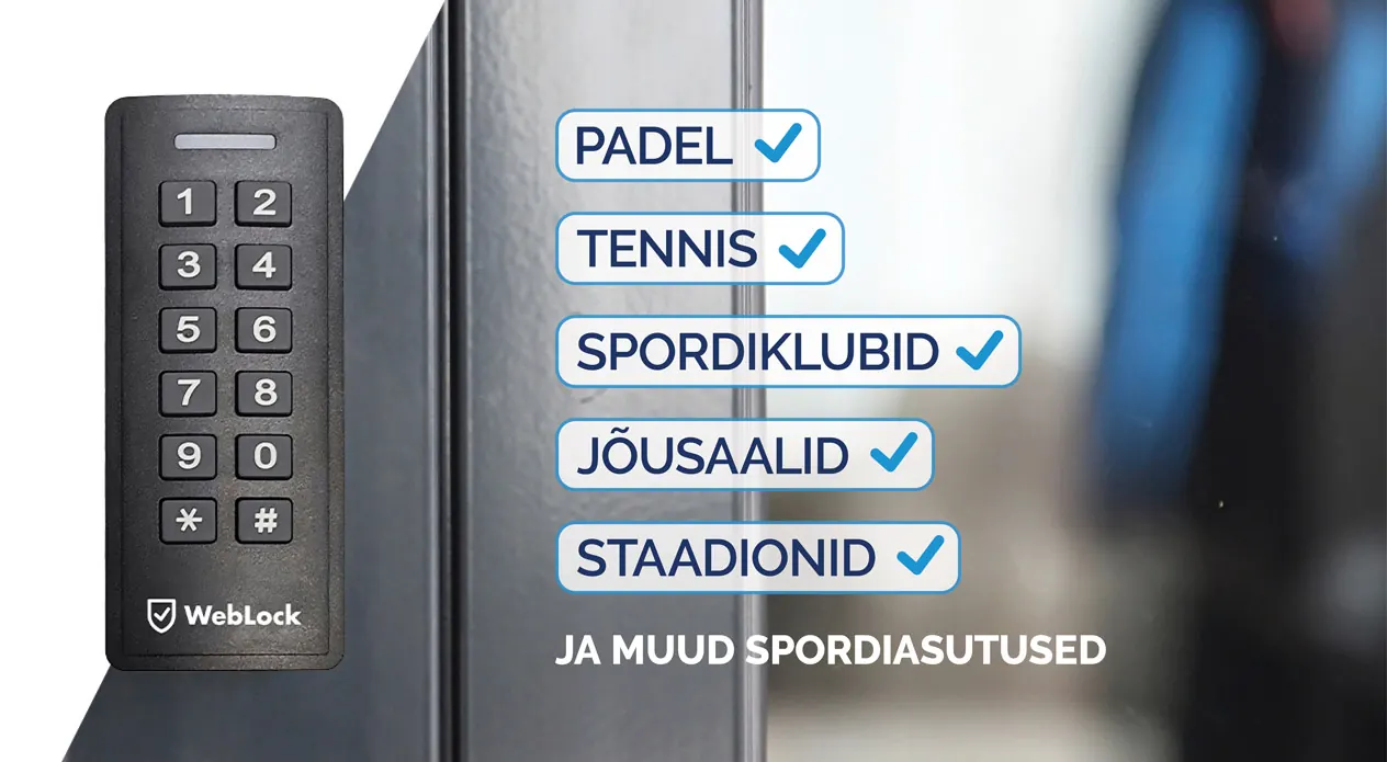 Nutikas läbipääsusüsteem spordirajatistele