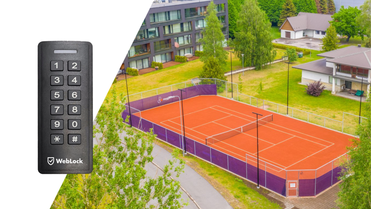 WebLock at Pärnu Tennis Court
